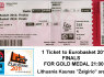 SELL 1 TICKET TO EUROBASKET 2011 FINAL FOR GOLD MEDAL. DATE 2011 - 09 - 18 21 00