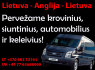Keleiviai, siuntos, automobiliai iš į Angliją
