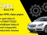 Platus naujų Opel automobilių dalių pasirinkimas
