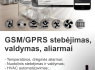 GSM GPRS stebėjimas, valdymas, aliarmai