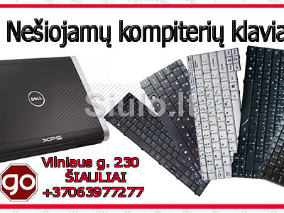 Dell nešiojamų kompiuterių klaviatūros