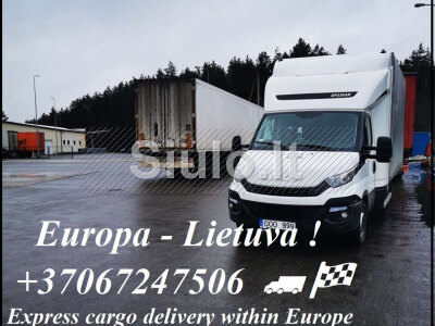 Express krovinių pristatymas be sustojimų