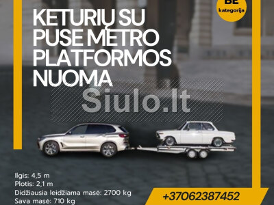 Platformos 450 200 1990 2050 kg BE CE kategorija NUOMA www. voris. lt