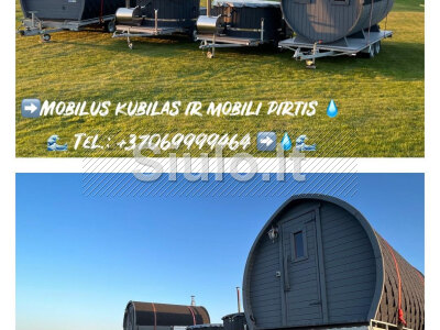Išsinuomok mobilią pirtį ar kubilą atvešime ten, kur reikia 37069999464 ALYTUS NUOMA