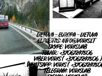 KROVINIŲ PERVEŽIMŲ skubūs užsakymai LITHUANIA - EUROPE - LITHUANIA