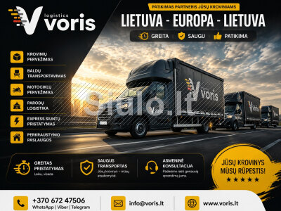 REIKALINGAS KROVINIO SKUBUS NUVEŽIMAS Į LENKIJĄ - PADĖSIME, KREIPKITĖS 370 672 47506