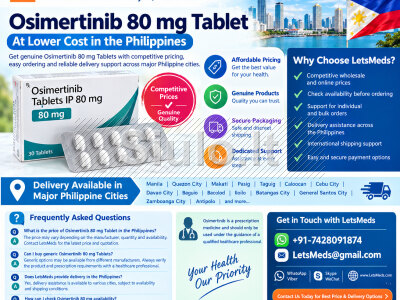Osimertinib 80 mg Tablet price in the Philippines