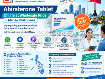 Abiraterone Tablet Online Pharmacy in Manila, Philippines